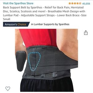 Black Back Support Belt